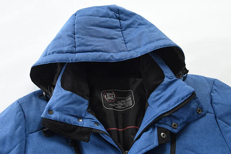 Winter Ski Suit Men Camping Mountain Ski Jacket Ski Pants Warm Windproof Down Jacket Overalls Outdoor Sports Snowboard Clothing