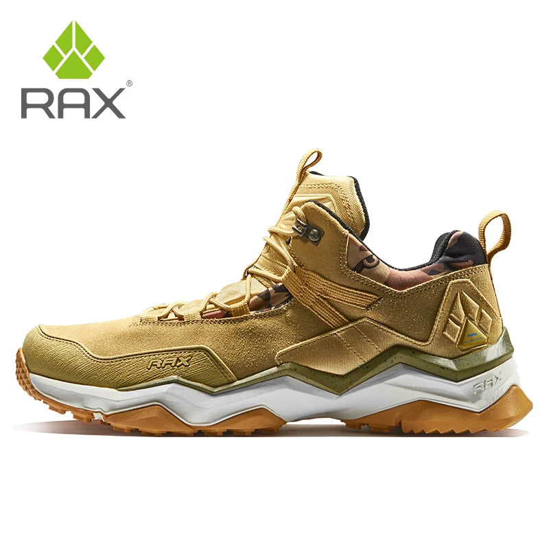 RAX Men's Waterproof Hiking Shoes Women Climbing Backpacking Trekking Boots Men Outdoor Shoes Anti-slip Mountain Sneakers Men