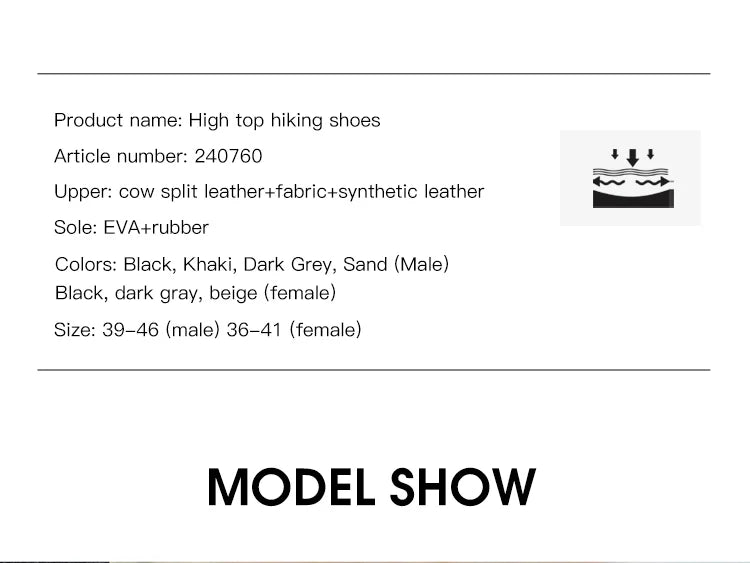 HUMTTO Waterproof Womens Hiking Shoes Luxury Designer Boots for Women Outdoor Climbing Trekking Sneakers New Leather Ankle Boots