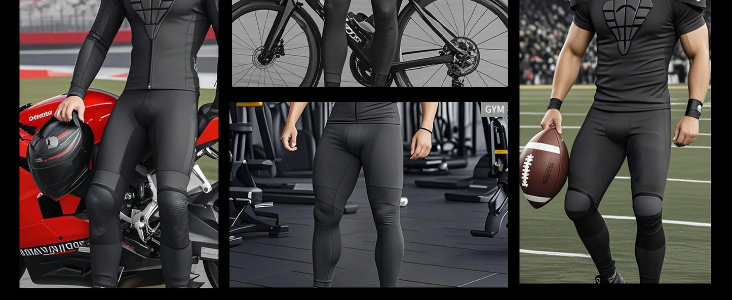 WOSAWE Summer CE1/2 Protective Motorcycle Racing Pants Men's Motocross Off-Road Pants Black Mountain Bike Cycling Moto Pants