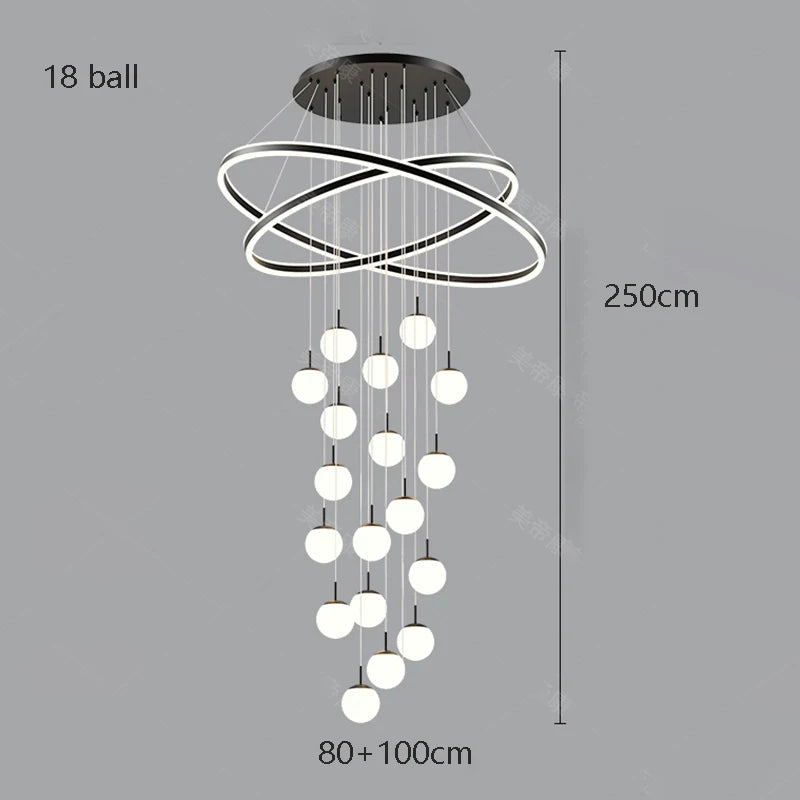 Home decoration - Hall chandelier, Dining room chandelier - Staircase chandelier, Indoor lighting equipment, Ceiling lights, Ele