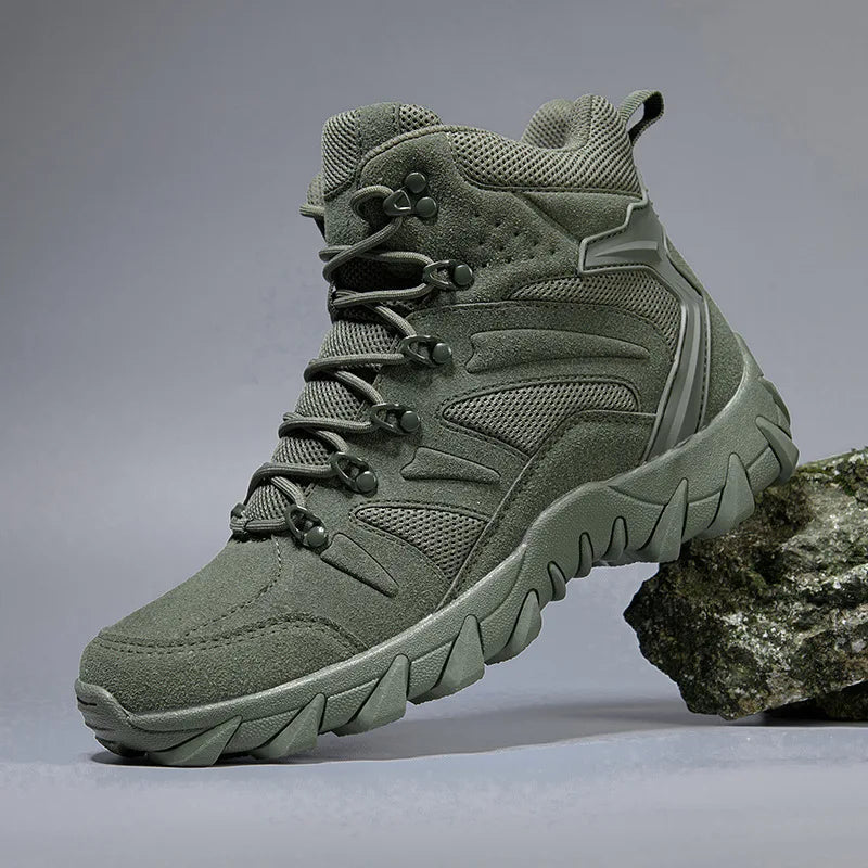 CHRLCK Tactical Boots Outdoor Sports Men's Trekking Boots Waterproof Hiking Shoes Shock Absorbing Anti-slip Sneakers Male