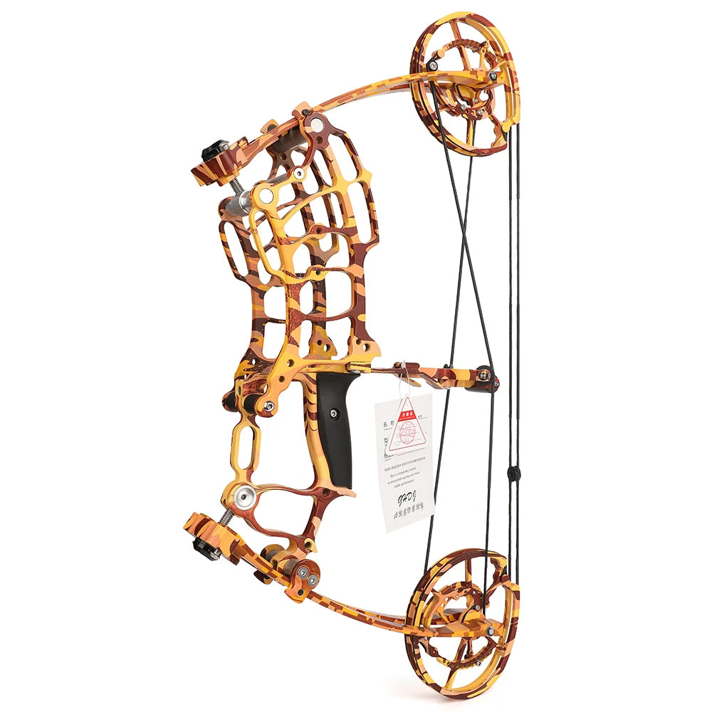 30-60lbs Compound Bow Shooting Steel Ball 420fps Dual Purpose Bow Archery Arrow 80% Let off for Right Hand Car Hunting Bow