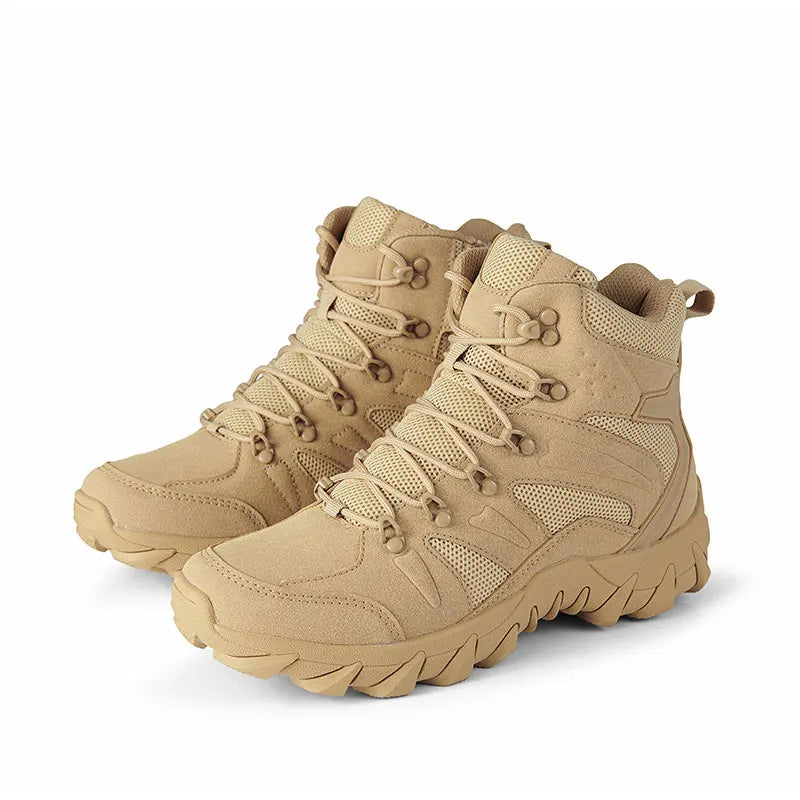 CHRLCK Tactical Boots Outdoor Sports Men's Trekking Boots Waterproof Hiking Shoes Shock Absorbing Anti-slip Sneakers Male