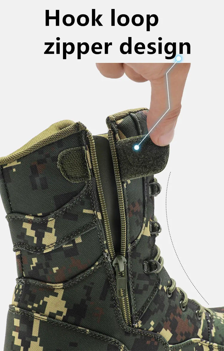 High Quality Men's Outdoor Boots Camouflage Hunting Man Trekking Boot Anti-slip Waterproof Boots Men botas senderismo hombre