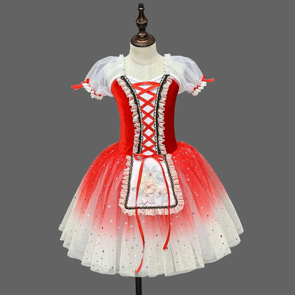 Children's ballet skirt, girls' dance skirt, campus dance program, ballet dancer costume, stage collective performance costume