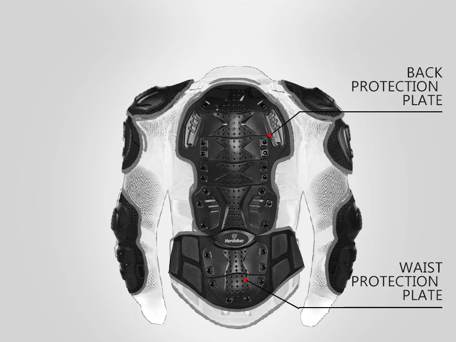 5XL Motorcycle Jackets Men's Full Body Armor Protection Jackets Motocross Enduro Racing Moto Protective Equipment Clothes