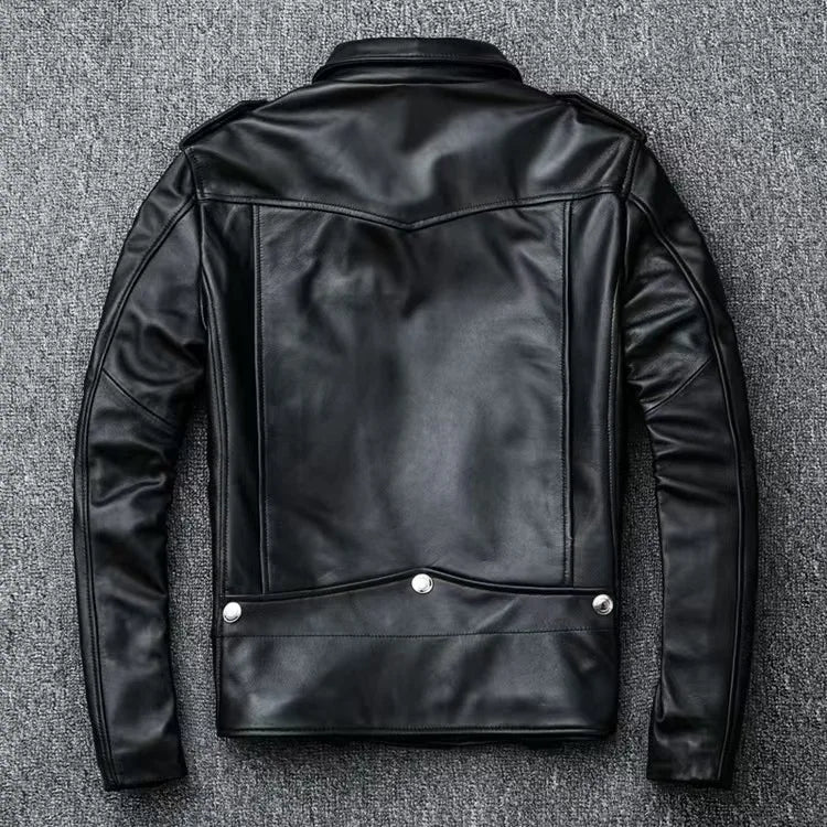 Men's PU Motorcycle Leather Jacket Thickened Autumn New Style Casual Versatile Slim Fit Large Size Men's Leather Jacket