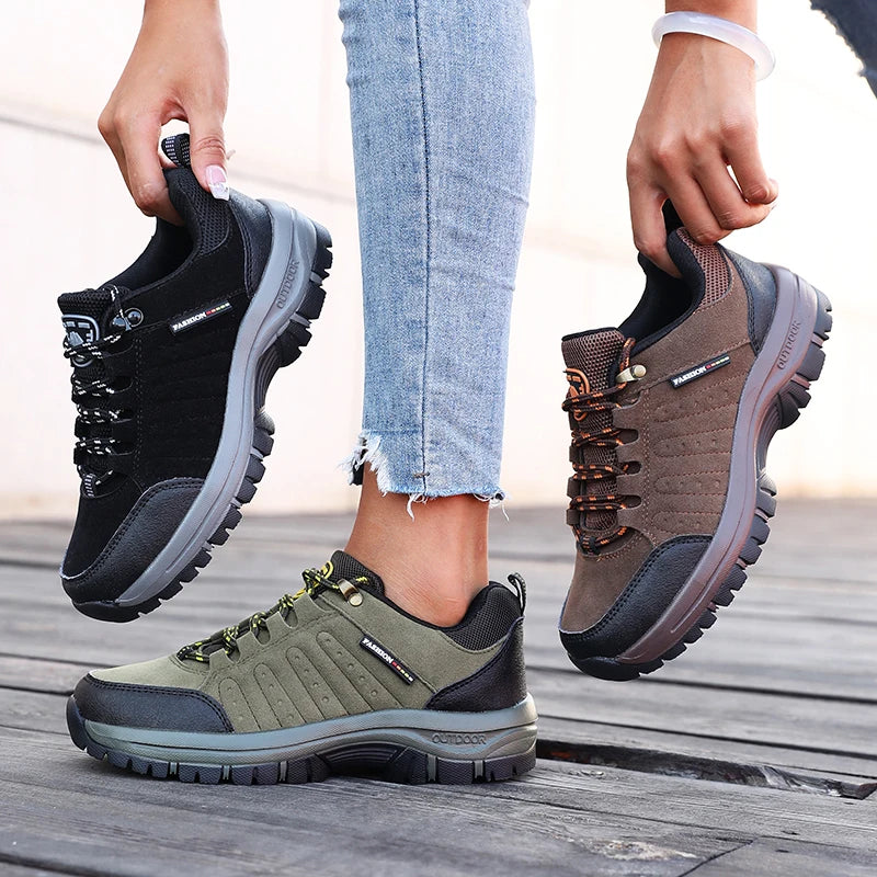 Hiking Shoe Outdoor Retro SuedeTactical Platform Women's Sneakers Spring Autumn New 2025 Anti Slip Mountaineering Camping Shoes