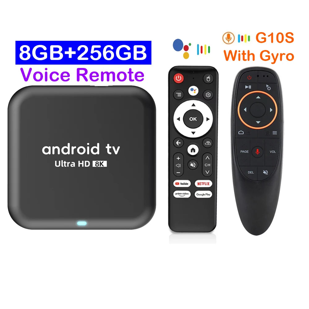 Smart TV Box 2026 Android 16 Q18 RK3518 Dual Wifi 5G Wifi6 Google Assistant 8K Video BT6.0 Netflix 8GB 128GB 256GB Media Player