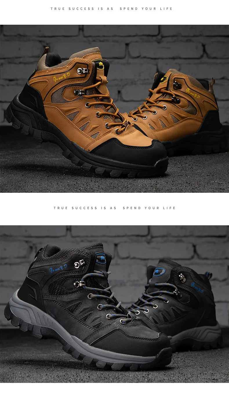 Outdoor Hiking Shoes Men and Women High-top Climbing Boots Non-slip Wear-resistant Trekking Shoes for Men 2024 Autumn Winter