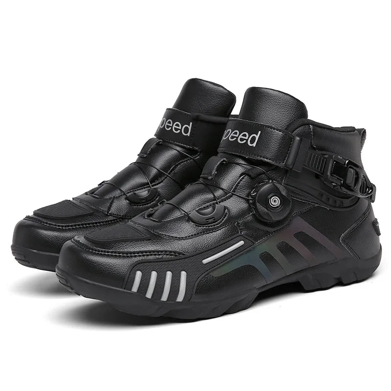 Motorcycle Boots Men Motocross Safety Protection Shoes Accessories Off-Road Racing Waterproof Anti Slip Short Boot motorcycles