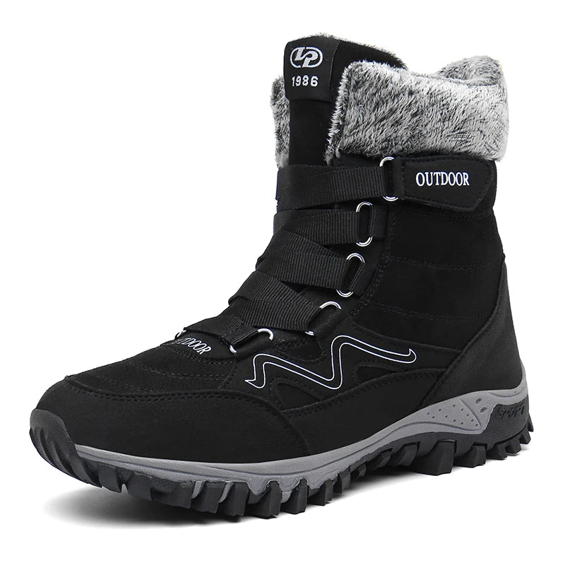 Winter Hiking Shoes Plush Trekking Boots Women Mountain Camping Treking Woman Outdoor Trail Tracking Sneakers