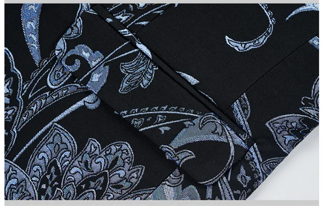 New Men Fashion Trend Wedding Party Jacquard Suit Jacket Single-breasted Slim Blazer Singer Host Stage Performance Dress Coats
