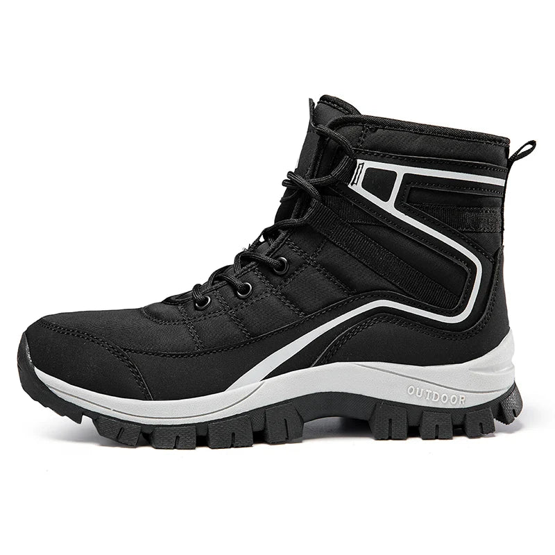 Winter Woman Anti Slip Outdoor Hiking Shoes Women High-Top Trekking Boots Mountain Shoes Plush Warm Snow Boots Dropshipping