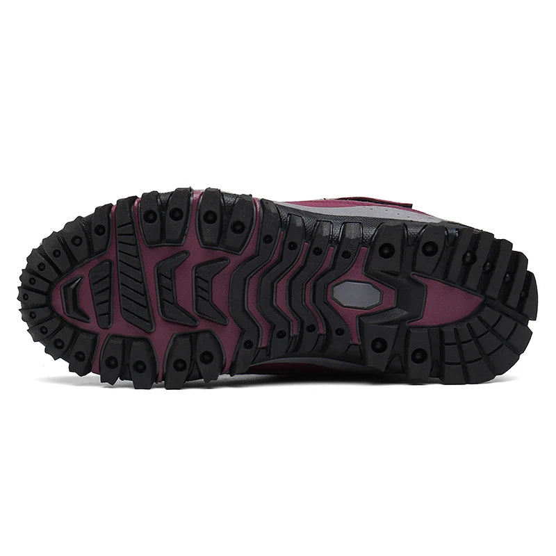 Winter Hiking Shoes Plush Trekking Boots Women Mountain Camping Treking Woman Outdoor Trail Tracking Sneakers