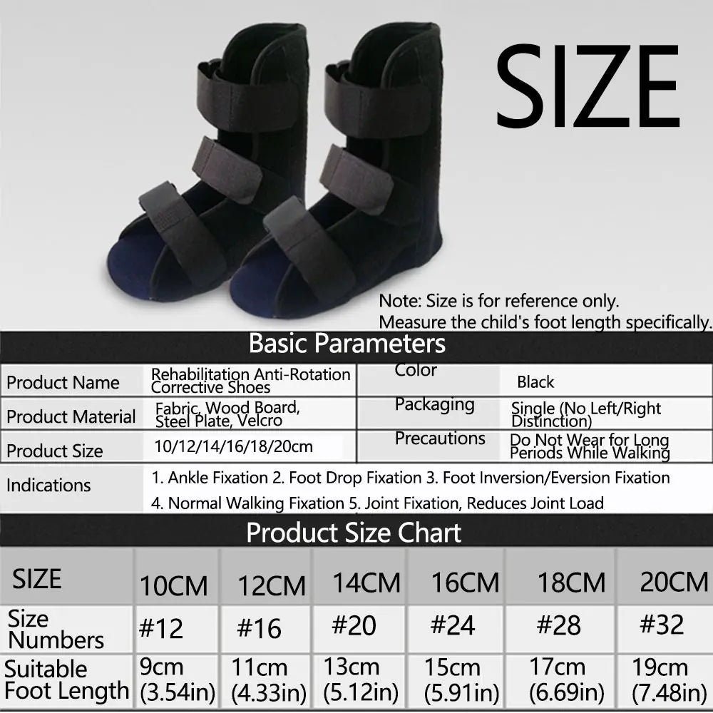 Adjustable Design Ankle Support Brace Adjustable Straps Anti-rotation Foot Correction Brace Breathable Fixed Joint