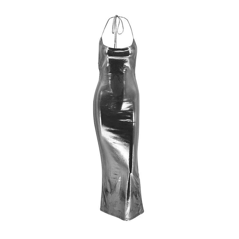 Sexy Summer Party Dresses Women New Solid Sleeveless Bodycon Backless Bandage Dress Fashion Streetwear Club Elegant Female Dress