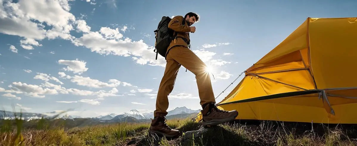2025 Hot Sale Men Trekking Boots Green Brown Outdoor Walking Shoe Man Designer Mountain Shoes  Hiking Boots