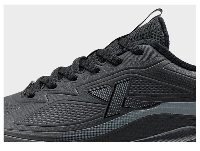 Xtep Male's Cotton Shoes 2025 Winter New Arrival Strong Wrapping Comfortable Lace Up Cushion Durability Sneakers 875419370017