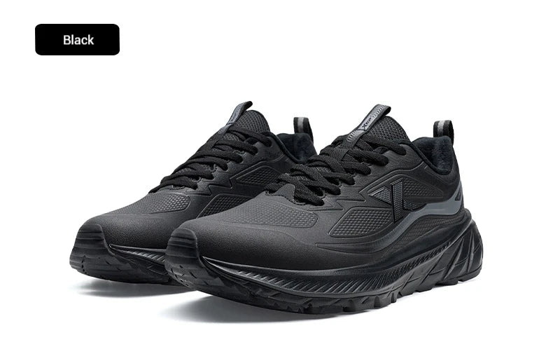 Xtep Male's Cotton Shoes 2025 Winter New Arrival Strong Wrapping Comfortable Lace Up Cushion Durability Sneakers 875419370017