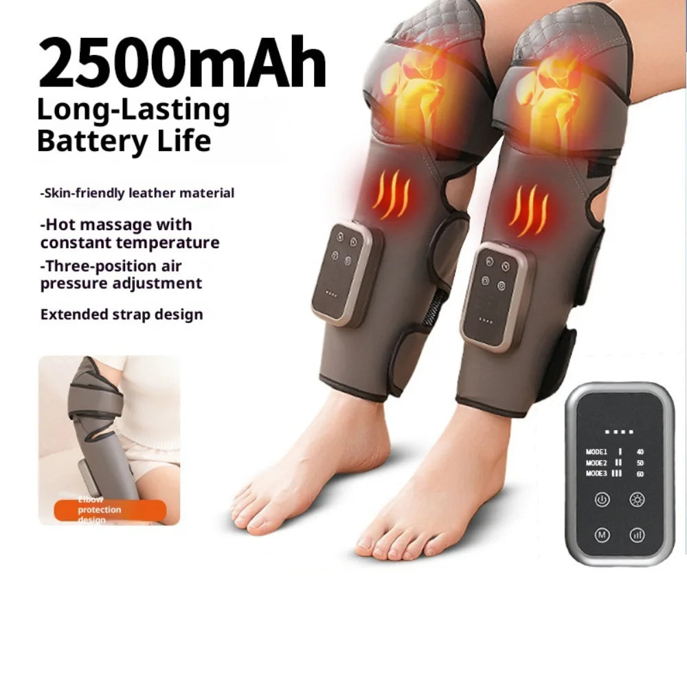 Electric Leg Massager Athletes Heating Muscle Relaxation Foot Leg Recovery Massage Machine Promotes Blood Circulation Tools