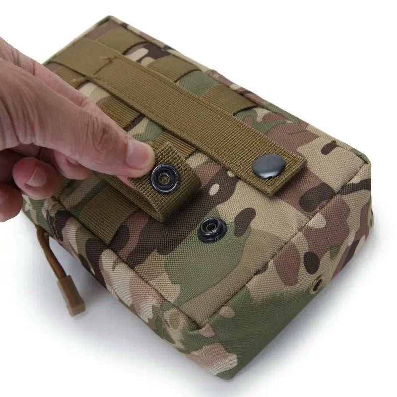 Outdoor Tactical Pouch Oxford EDC Molle Tool Pack Zipper Waist Accessories Durable Belt Camo Bag For Hunting Hiking Sports
