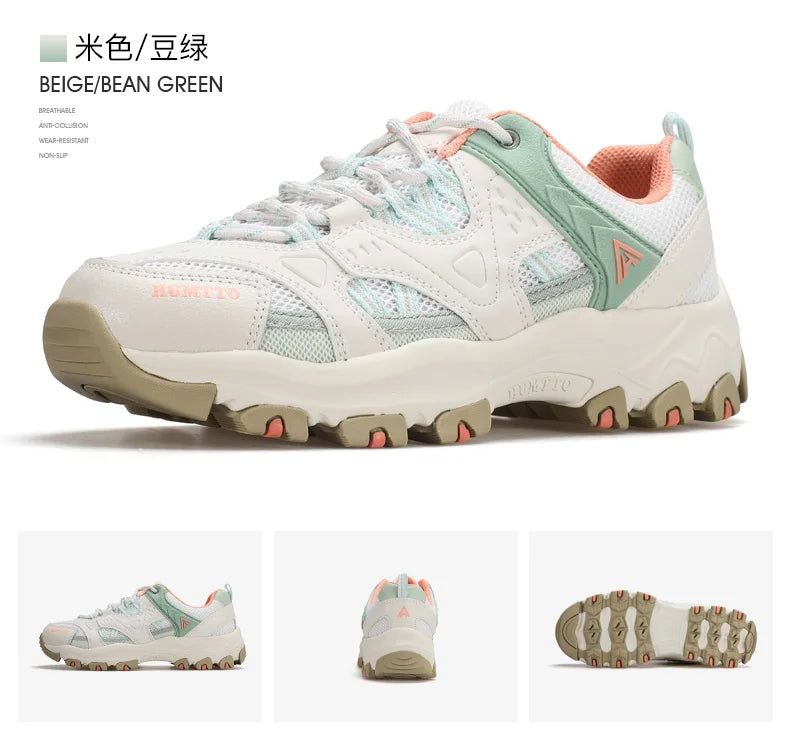 HUMTTO Women Hiking Shoes  Spring Outdoor Sports Climbing Shoes Walking shoes Warm men Trekking Sneakers Ankle Boots Breathable