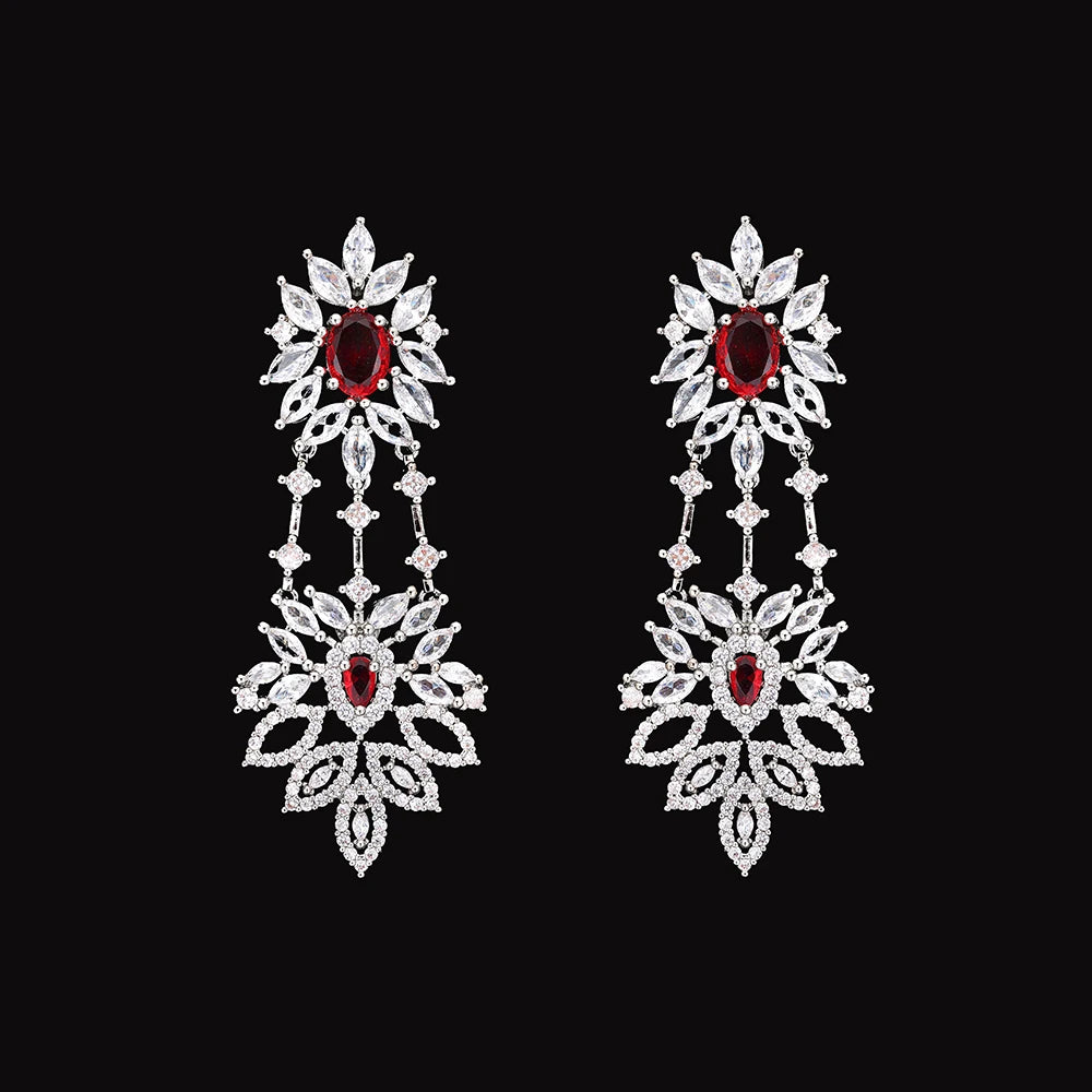 2025 New 4-piece Bride Zirconia Full Set Women's Party Jewelry Set Dubai Nigeria Crystal Wedding Jewelry Set