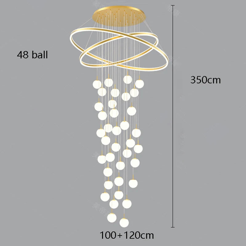 Home decoration - Hall chandelier, Dining room chandelier - Staircase chandelier, Indoor lighting equipment, Ceiling lights, Ele