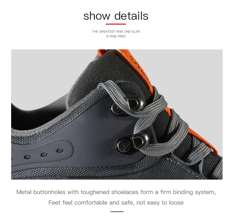 HUMTTO Waterproof Hiking Shoes for Men New Outdoor Mens Sneakers Winter Trekking Boots Male Camping Hunting Tactical Ankle Boots