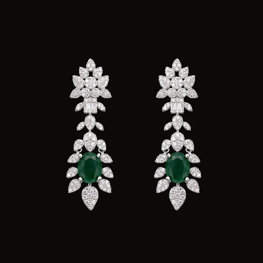 2025 New 4-piece Bridal Wedding Jewelry Set, Deluxe Dubai Nigeria CZ Crystal Wedding Jewelry Set