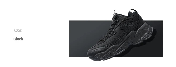 Xtep Male's Cotton Shoes 2025 Winter New Arrival Cushioning Warm Wear-Resistant Soft Lightweight Jogging Sneakers 875419370009