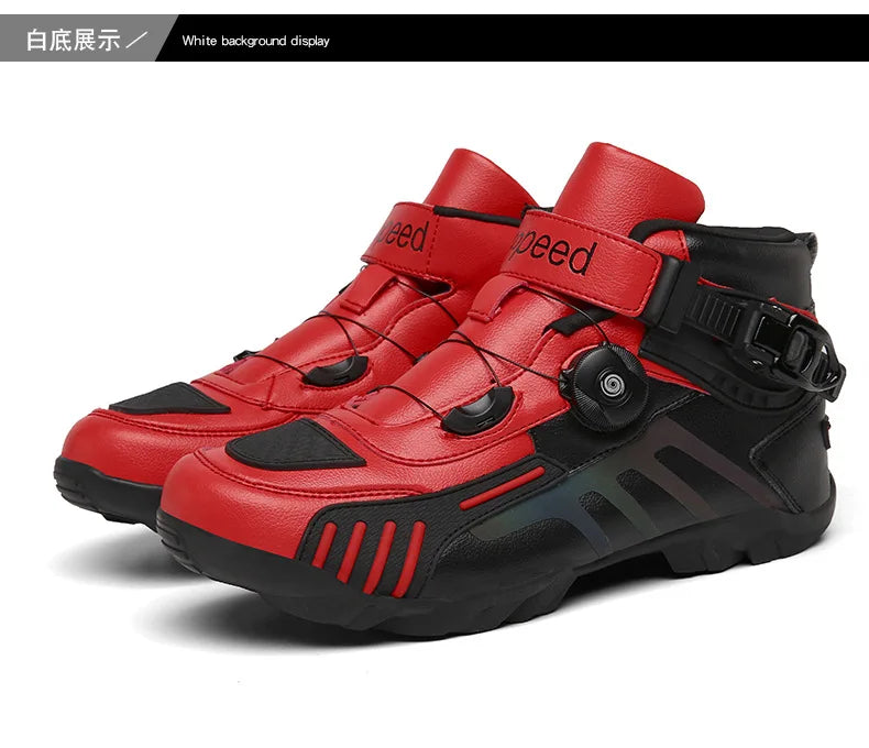 Motorcycle Boots Men Motocross Safety Protection Shoes Accessories Off-Road Racing Waterproof Anti Slip Short Boot motorcycles
