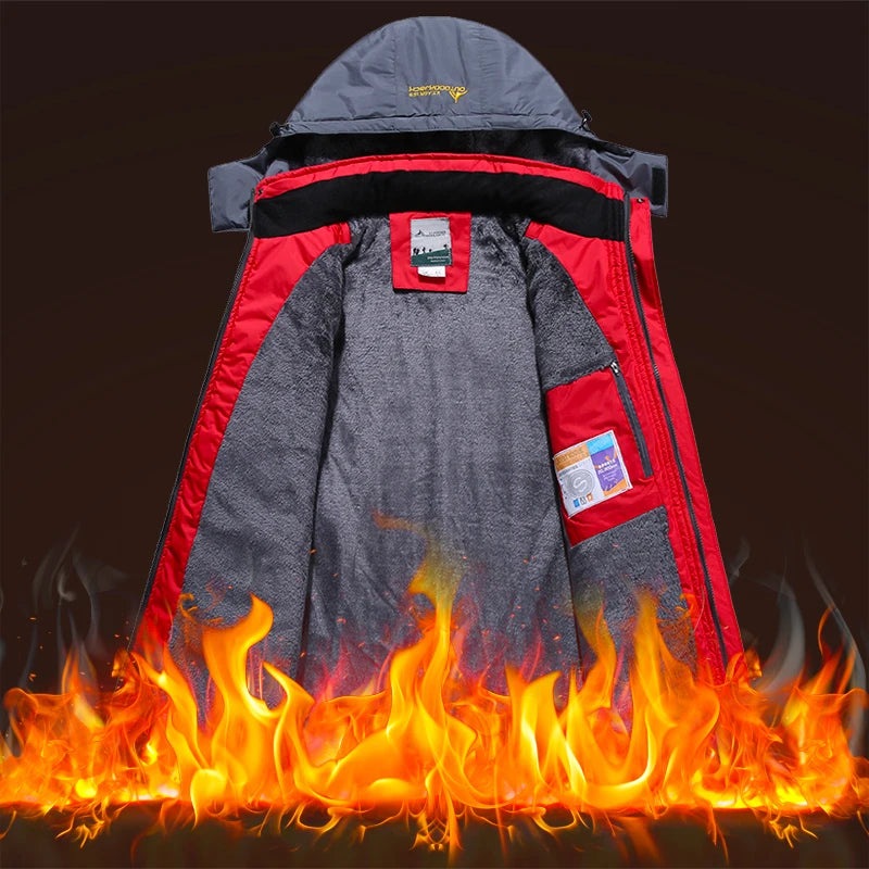 Winter Ski Suit Men Snowboard Fleece Jacket Pants Thicken Warm Waterproof Windproof Skiing And Snowboarding Sets Snow Suits Male