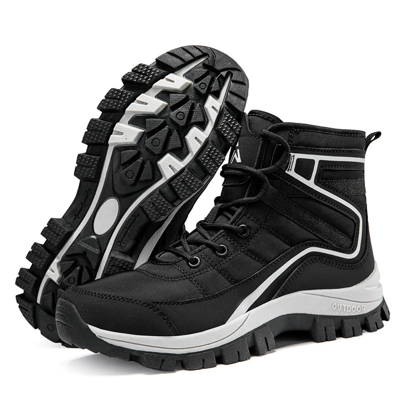 Winter Woman Anti Slip Outdoor Hiking Shoes Women High-Top Trekking Boots Mountain Shoes Plush Warm Snow Boots Dropshipping