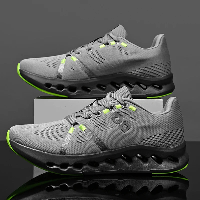 Men Casual Sports Running Shoes Marathon Air Cushion Breathable Lightweight Men Comfortable Athletic Nonskid Sneakers Outdoor