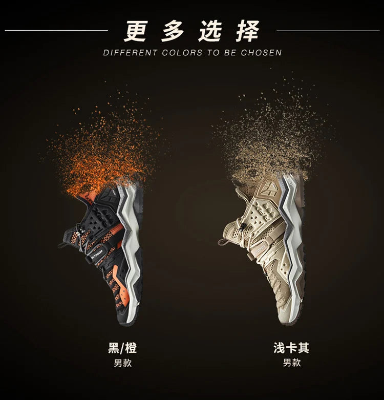 RAX Men's Waterproof Hiking Shoes Women Climbing Backpacking Trekking Boots Men Outdoor Shoes Anti-slip Mountain Sneakers Men
