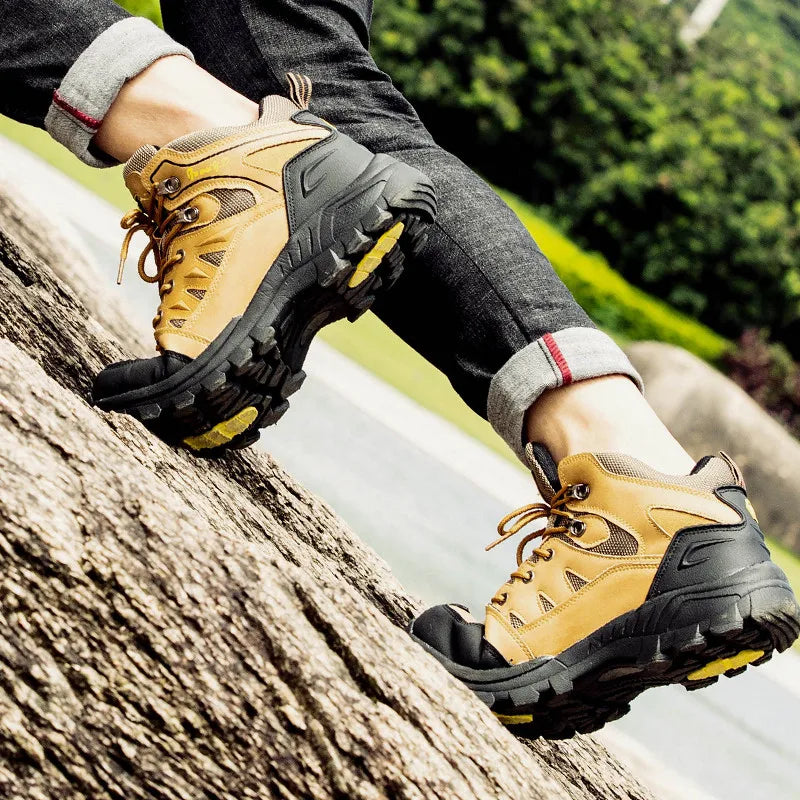 Outdoor Hiking Shoes Men and Women High-top Climbing Boots Non-slip Wear-resistant Trekking Shoes for Men 2024 Autumn Winter