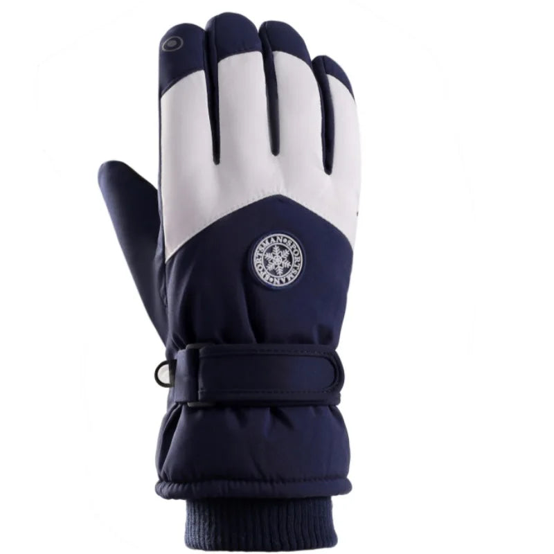 Winter ski gloves for men and women waterproof windproof warmth thickened anti-slip touch screen riding driving gloves