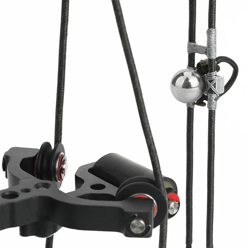 30-60lbs Compound Bow Shooting Steel Ball 420fps Dual Purpose Bow Archery Arrow 80% Let off for Right Hand Car Hunting Bow