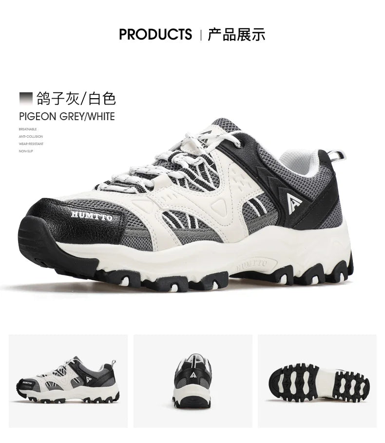 HUMTTO Women Hiking Shoes  Spring Outdoor Sports Climbing Shoes Walking shoes Warm men Trekking Sneakers Ankle Boots Breathable