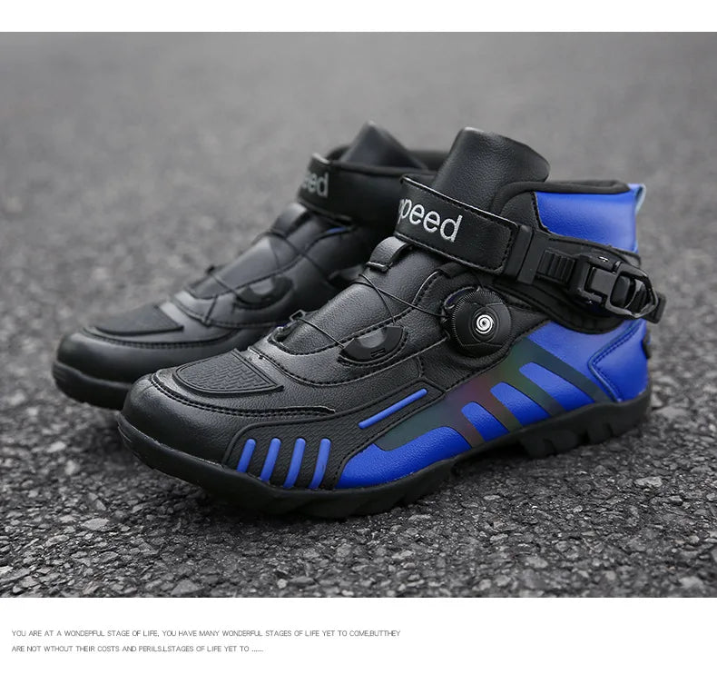 Motorcycle Boots Men Motocross Safety Protection Shoes Accessories Off-Road Racing Waterproof Anti Slip Short Boot motorcycles