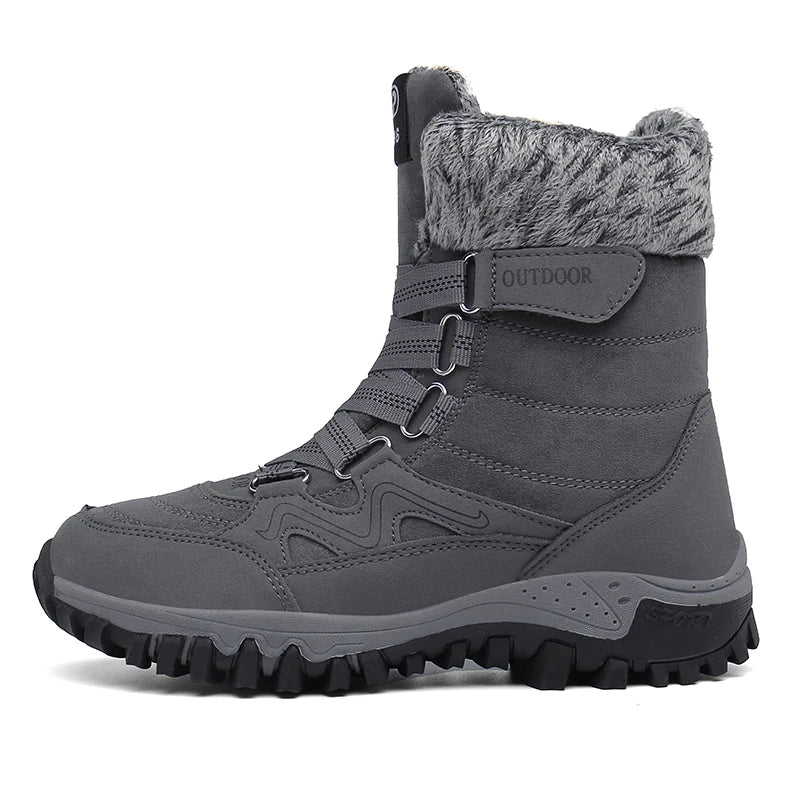 Winter Hiking Shoes Plush Trekking Boots Women Mountain Camping Treking Woman Outdoor Trail Tracking Sneakers