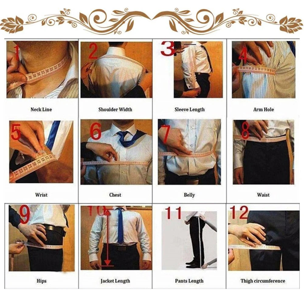 Male Fashion Beaded Suits Long For Wedding 3 Piece Set Single Breasted Prom Blazers Customized Man Banquet Party Tuxedos Outfit