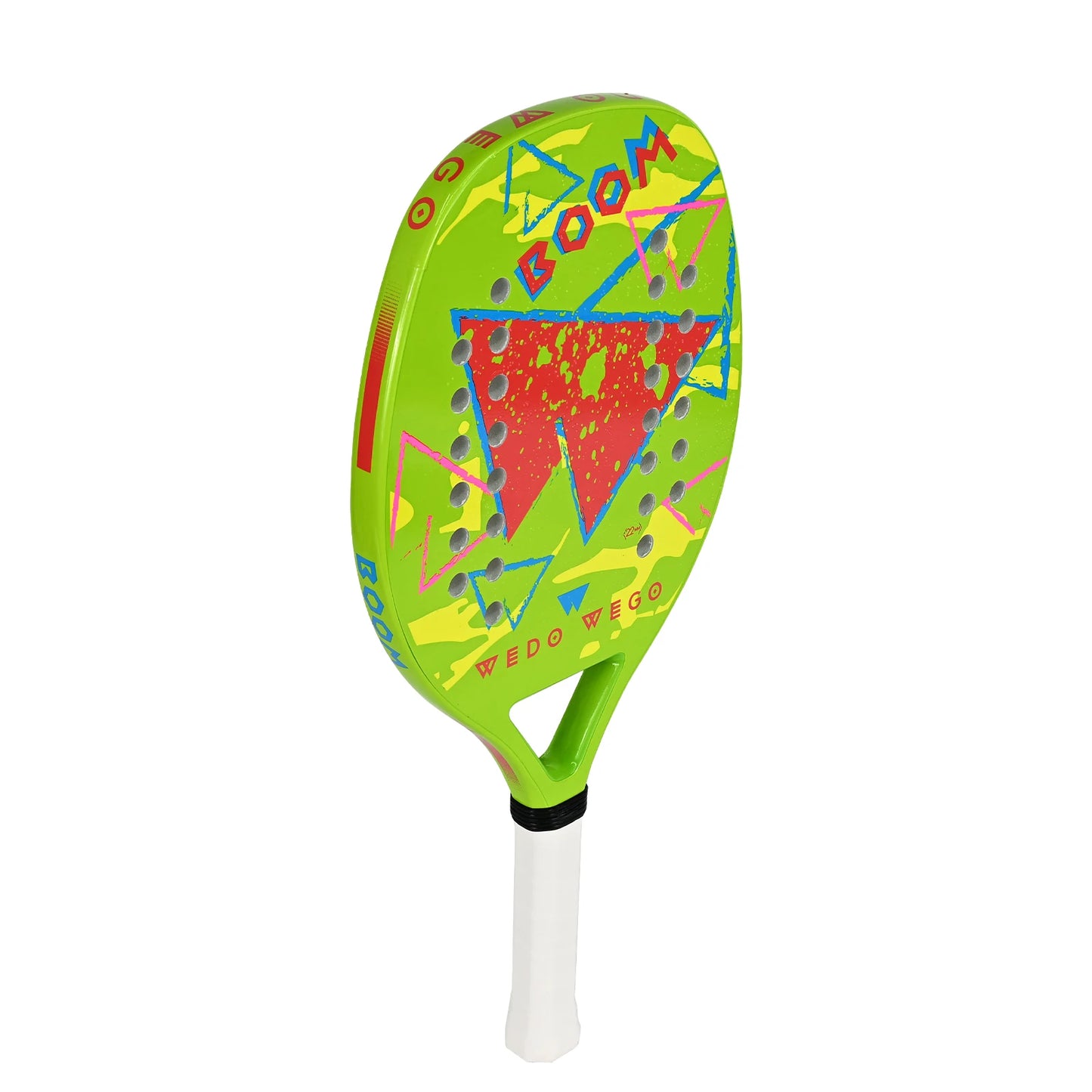 Pro-Grade Beach Tennis Racket - Carbon Fiber Material, Precision Drilled Holes & Frosted Rough Surface