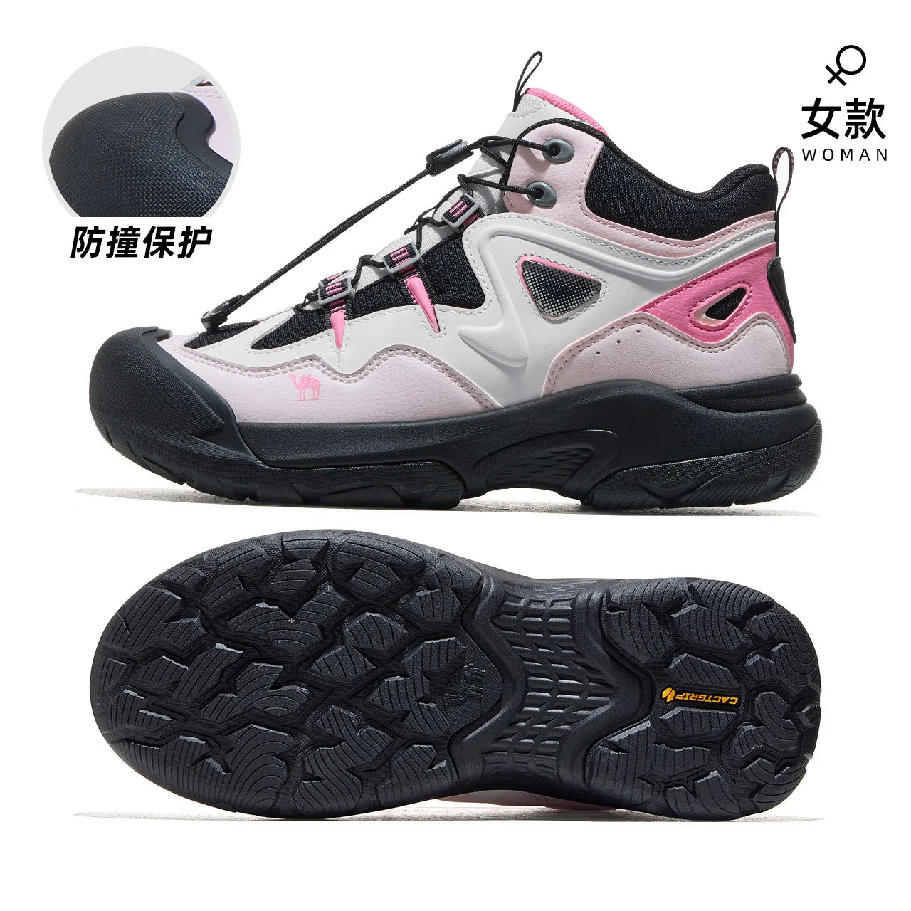 Golden Camel Men's Outdoor Hiking Boots High-Top Lace-Up Non-slip Sports Casual Trekking Boot 2025 Winter Suede Warm Women Shoes