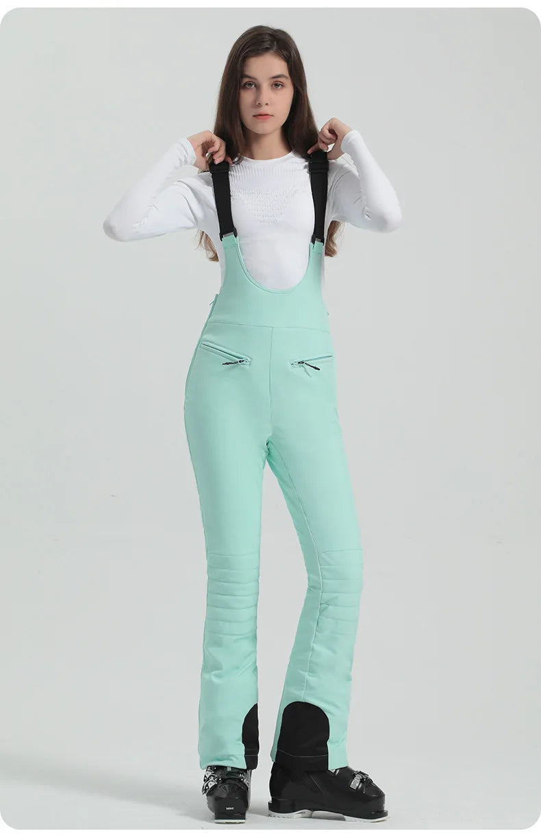 GSOU SNOW Women's Skiing Pants Warm Outdoor Sport Working Clothes Waterproof Snow Elasticity Trousers Winter Snow Snowboard Pant