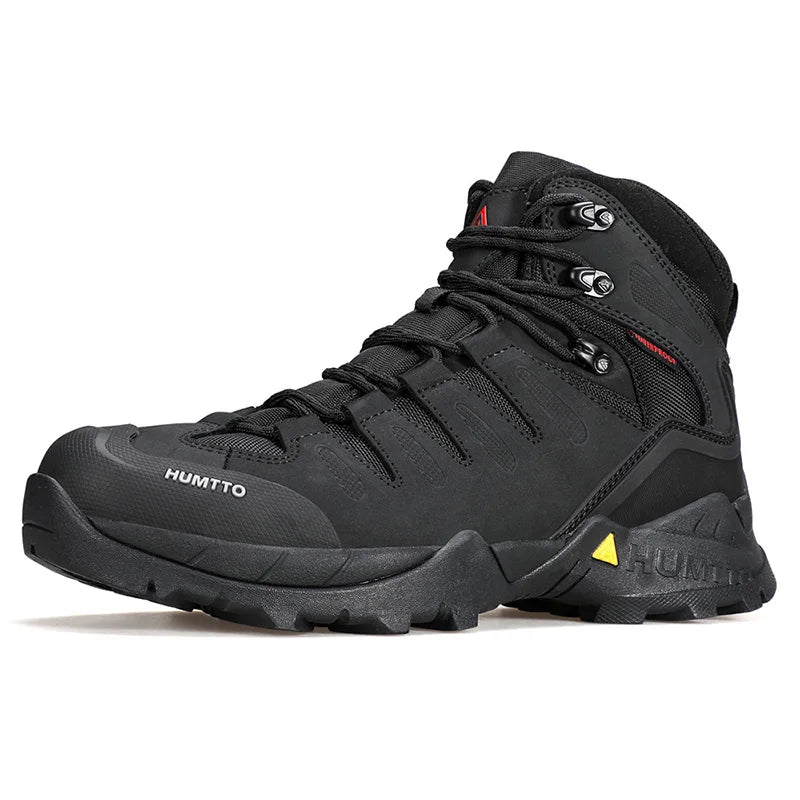 HUMTTO Hiking Shoes Men Trainers Outdoor Trekking Boots Mens Breathable Winter Men's Sports Shoes Leather Safety Work Sneakers