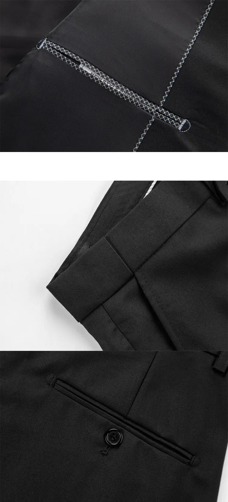Fashion Men Luxury Wedding Suit Gold / Black / Burgundy / White Classic Homme Jacquard Tuxedo Dress Sets